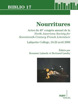 cover image of Nourritures
